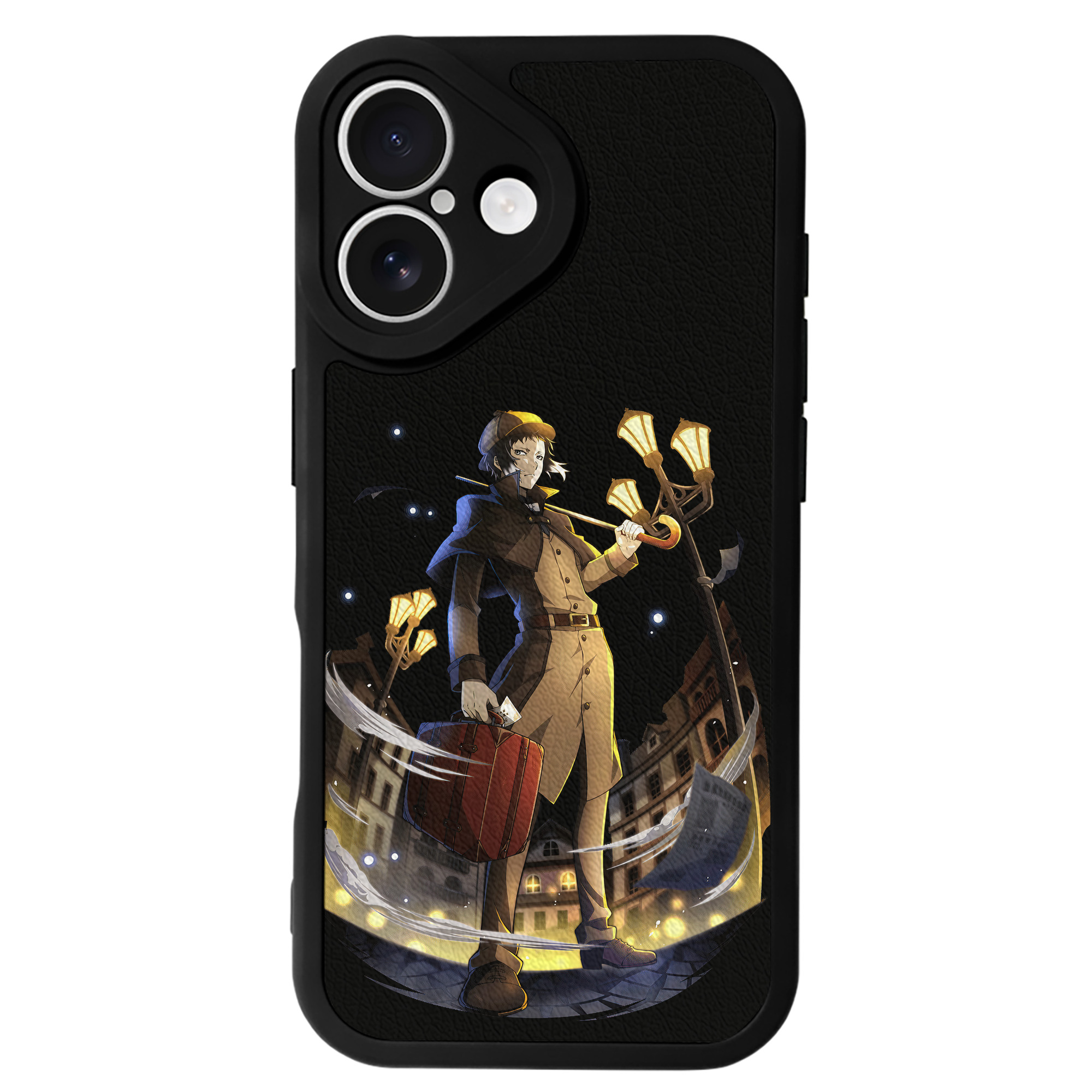 （画像用） 文豪ストレイドッグス Bungo Stray Dogs 【iPhone 16シリーズ対応】シリコンスマホケース（レザー調） 材質：シリコン